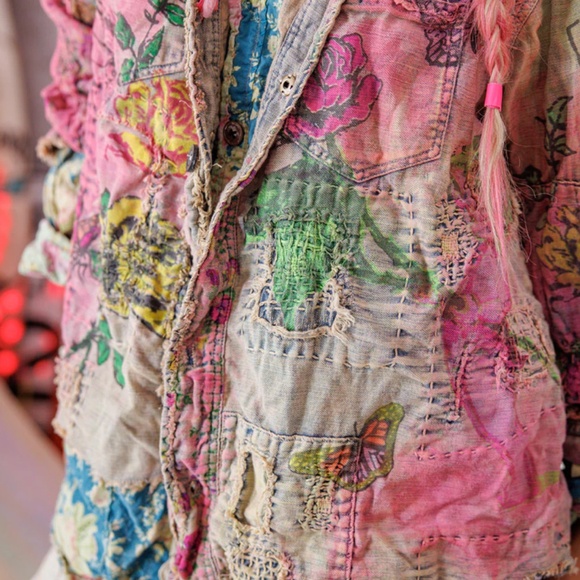 Magnolia Pearl Multicolor Patchwork Jacket - Picture 4 of 9